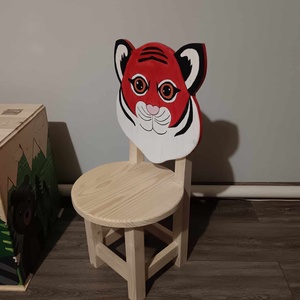 Tigris mintás kisszék  - otthon & életmód - babaszoba, gyerekszoba - gyerek szék, sámli - Meska.hu