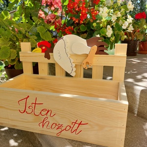 Állatos welcome virágláda  - otthon & életmód - ház & kert - virágláda, balkonláda - Meska.hu