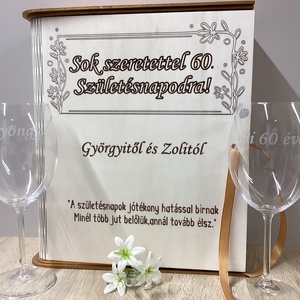 Ajándék box könyv alakú - esküvő - emlék & ajándék - szülőköszöntő ajándék - Meska.hu
