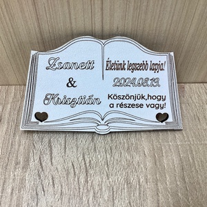 Életünk legszebb Lapja köszönet ajándék ,esküvő ,ballagás - esküvő - emlék & ajándék - köszönőajándék - Meska.hu