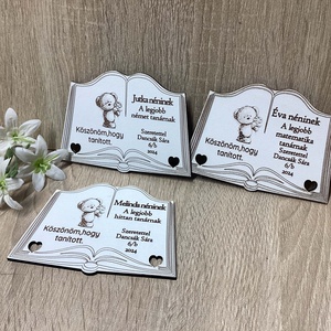 Ballagási ajándék könyv alakú Tanároknak,Óvónéniknek!!, Otthon & Életmód, Dekoráció, Gravírozás, pirográfia, Fotó, grafika, rajz, illusztráció, MESKA