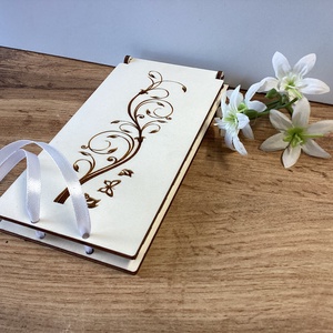 Pénzátadó doboz , Esküvő, Emlék & Ajándék, Nászajándék, Esküvői pénzátadó doboz, Famegmunkálás, Gravírozás, pirográfia, MESKA