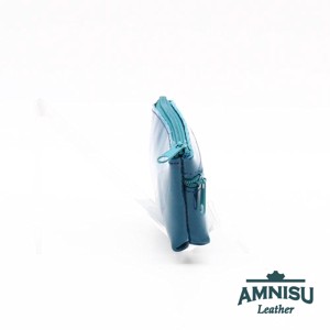 Türkiz lakk kettő cipzáras kulcstartó B7004 - táska & tok - kulcstartó & táskadísz - kulcstartó - Meska.hu