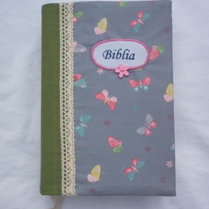 Bibliaborító - lepkés, Otthon & Lakás, Vallás, Házi áldás, Varrás, Meska