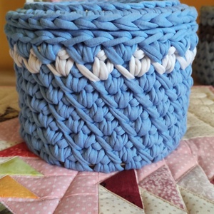 Horgolt tároló - baba - mama - babaszoba dekoráció - Meska.hu