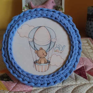 Horgolt tároló - baba - mama - babaszoba dekoráció - Meska.hu