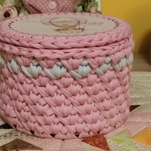 Horgolt tároló - baba - mama - babaszoba dekoráció - Meska.hu