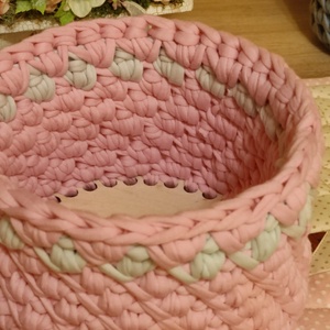 Horgolt tároló - baba - mama - babaszoba dekoráció - Meska.hu