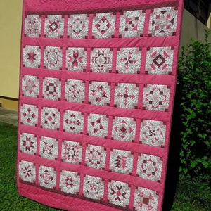 Patchwork takaró  - otthon & életmód - lakástextil - ágytakaró - Meska.hu