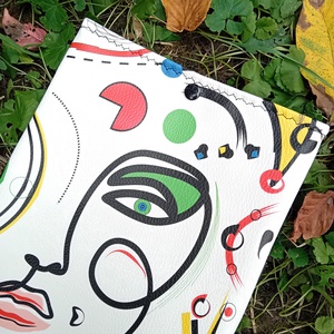 Textilbőr könyvtok, Miro stílusú képpel - könyv & zene - könyvtok - Meska.hu Textilbőr könyvtok, Miro stílusú képpel - könyv & zene - könyvtok - Meska.hu