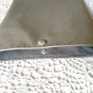 Ezüst színű textilbőr könyvtok, tablet vagy e-book tok - könyv & zene - könyvtok - Meska.hu