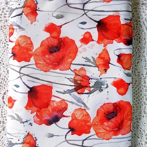 Vízhatlan laptop védő tok, pipacsos, laptoptok, laptoptartó  - táska & tok - laptoptáska, laptop hátizsák - Meska.hu