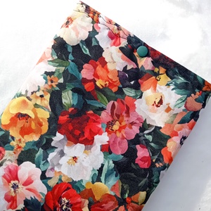 Vízhatlan könyvtok, festett virágok - könyv & zene - könyvtok - Meska.hu