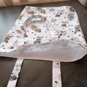 Kutyás vászontáska - táska & tok - bevásárlás & shopper táska - kenyeres zsák - Meska.hu