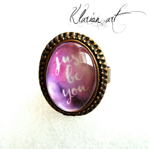 Csak légy önmagad!  gyűrű - Meska.hu