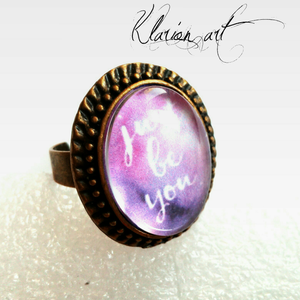 Csak légy önmagad!  gyűrű - ékszer - gyűrű - statement gyűrű - Meska.hu