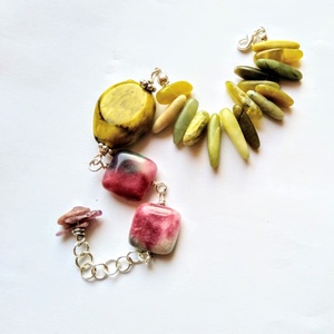 Nefrit, turmalin és perzsa jade ásvány karköt� -  - Meska.hu