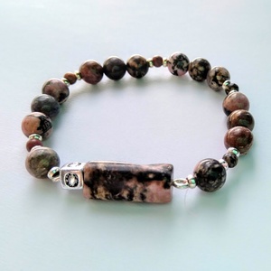 Rodonit ásvány karkötő -  - Meska.hu