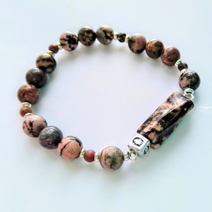 Rodonit ásvány karkötő -  - Meska.hu