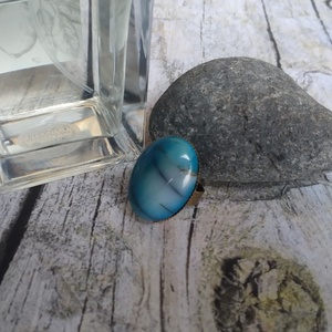 Sárkányvéna achát ásvány köves gyűrű - ékszer - gyűrű - statement gyűrű - Meska.hu