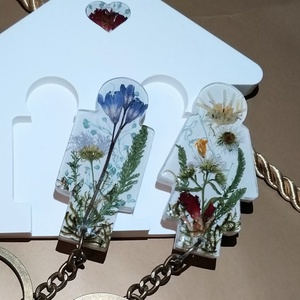 Édes párom, egyedi. virágos gyanta külcstartó - otthon & lakás - dekoráció - fali és függő dekoráció - fali kulcstartó - Meska.hu