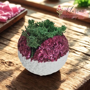 Mini gömb kaspó - Meska.hu