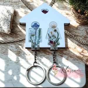 Édes párom, egyedi. virágos gyanta külcstartó, Otthon & Életmód, Dekoráció, Fali és függő dekoráció, Fali kulcstartó, Mindenmás, MESKA