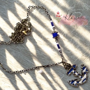 Matróz - tegerész nyaklánc - ékszer - nyaklánc - medálos nyaklánc - Meska.hu