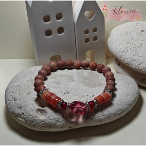 Tobzódás ásványgyöngy karkötő - ékszer - karkötő - gyöngyös karkötő - Meska.hu