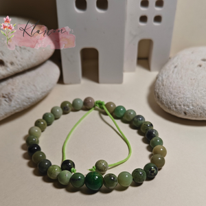 Szerpentin és aventurin ásványgyöngy karkötő - ékszer - karkötő - gyöngyös karkötő - Meska.hu