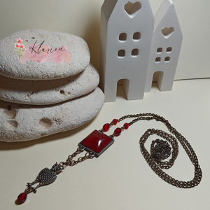 Baglyos nyaklánc - ékszer - nyaklánc - medálos nyaklánc - Meska.hu