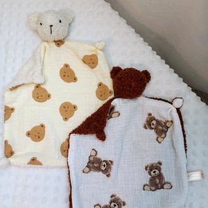 Szundikendő Maci- őzike , Játék & Sport, 3 éves kor alattiaknak, Alvóka & Rongyi, Hímzés, Varrás, MESKA