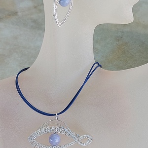 Horus szeme drótékszer szett - ékszer - ékszerszett - Meska.hu