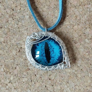 Macskaszemes nyaklánc - ékszer - nyaklánc - medálos nyaklánc - Meska.hu