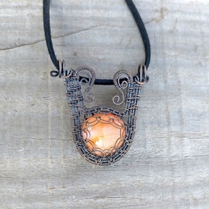 Karneol drótékszer szett - ékszer - ékszerszett - Meska.hu