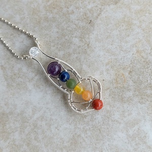 7 csakra nyaklánc ásványokkal - Meska.hu