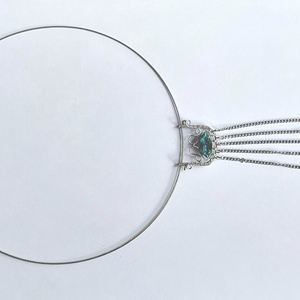 Swarovski kristály acéllal, merev nyakláncon - ékszer - nyaklánc - nyakpánt, gallér - Meska.hu