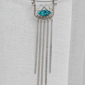 Swarovski kristály acéllal, merev nyakláncon - ékszer - nyaklánc - nyakpánt, gallér - Meska.hu