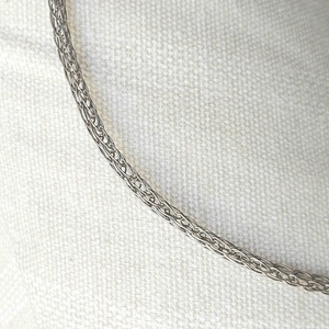 Acél nyaklánc viking kötés technikával - ékszer - nyaklánc - medál nélküli nyaklánc - Meska.hu