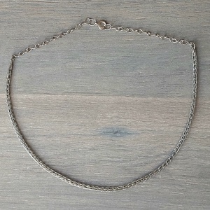 Acél nyaklánc viking kötés technikával - ékszer - nyaklánc - medál nélküli nyaklánc - Meska.hu