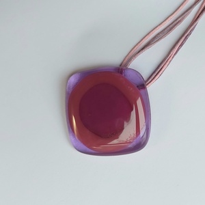 Olvasztott üveg szett, nyaklánc és fülbevaló - ékszer - ékszerszett - Meska.hu