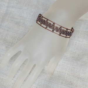 Vörösréz drótból készült karkötő - ékszer - karkötő - karperec - Meska.hu