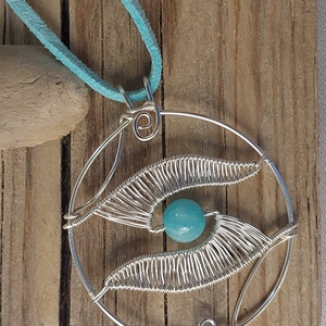 Kék jáde ezüstözött ékszer szett - ékszer - ékszerszett - Meska.hu