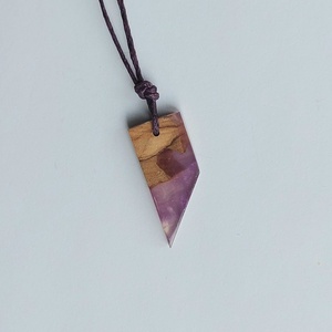 Műgyanta nyaklánc olajfával, Ékszer, Nyaklánc, Medálos nyaklánc, Ékszerkészítés, MESKA