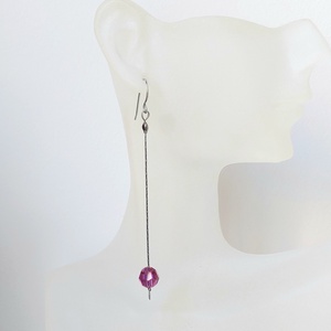 2 pár acél fülbevaló - ékszer - fülbevaló - lógó fülbevaló - Meska.hu