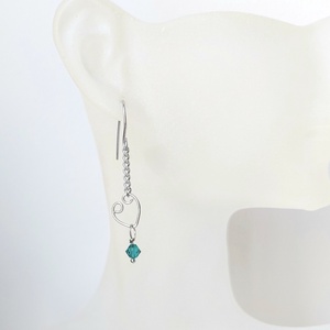 2 pár egyedi acél fülbevaló - ékszer - fülbevaló - lógó fülbevaló - Meska.hu