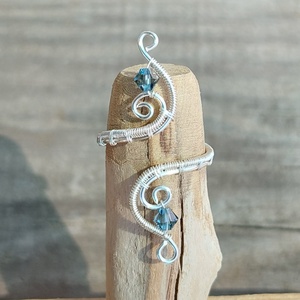 Ezüstözött drót gyűrű , Ékszer, Gyűrű, Vékony gyűrű, Ékszerkészítés, MESKA