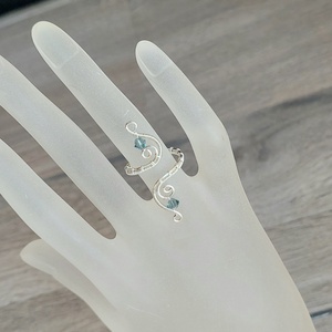 Ezüstözött drót gyűrű  - ékszer - gyűrű - vékony gyűrű - Meska.hu