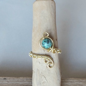 Arany színű drót gyűrű  - ékszer - gyűrű - vékony gyűrű - Meska.hu