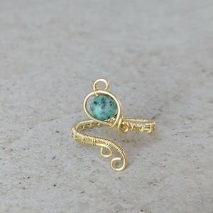 Arany színű drót gyűrű  - ékszer - gyűrű - vékony gyűrű - Meska.hu